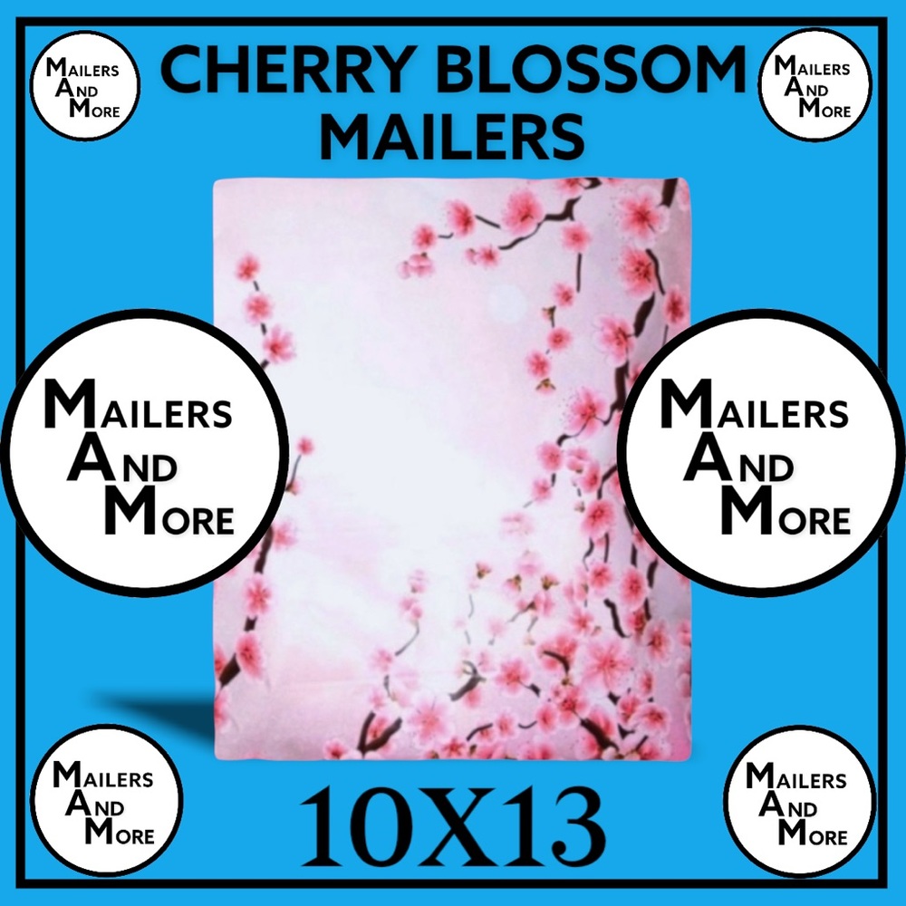 25 10X13 Cherry Blossom Poly Mailers PRICE IS FIRM - Picture 3 of 7